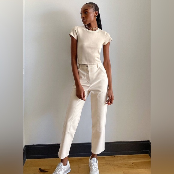 Aritzia Pants - WILFRED FREE Aritzia Brennan Pant High Waist Straight Leg Utility Size 14